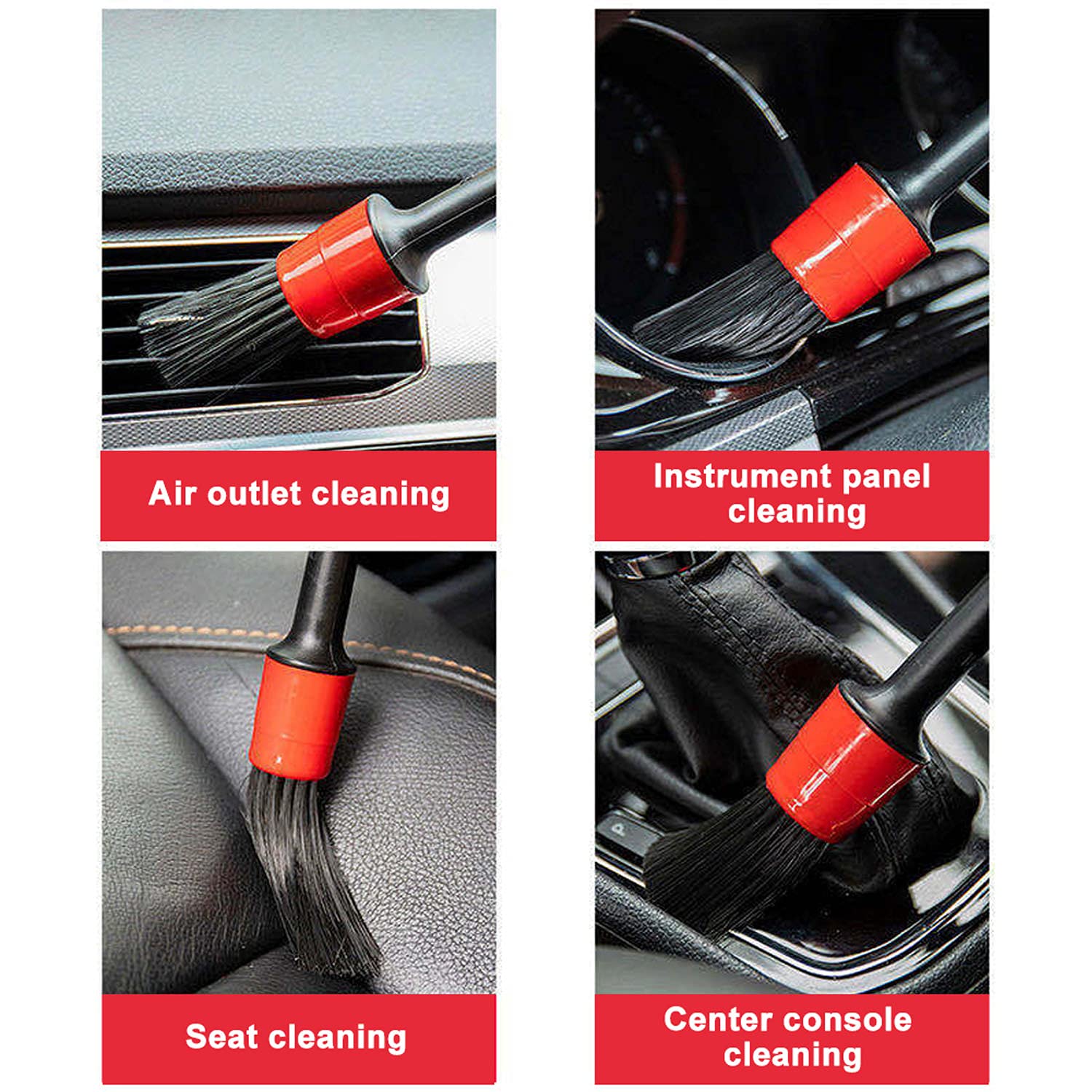 EXLECO Kit de Lavage, Pistolet de Nettoyage de Voiture Intérieur pour 6~9,2 Bar Air Comprimé, Pistolet de Pulvérisation Entretien Intérieur pour Auto Entretien Voiture avec Brosse Nettoyage Voiture