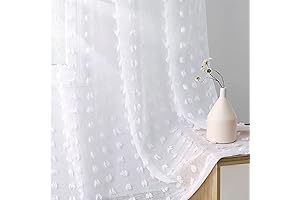 White Pom Pom Curtains 84 Inch Length