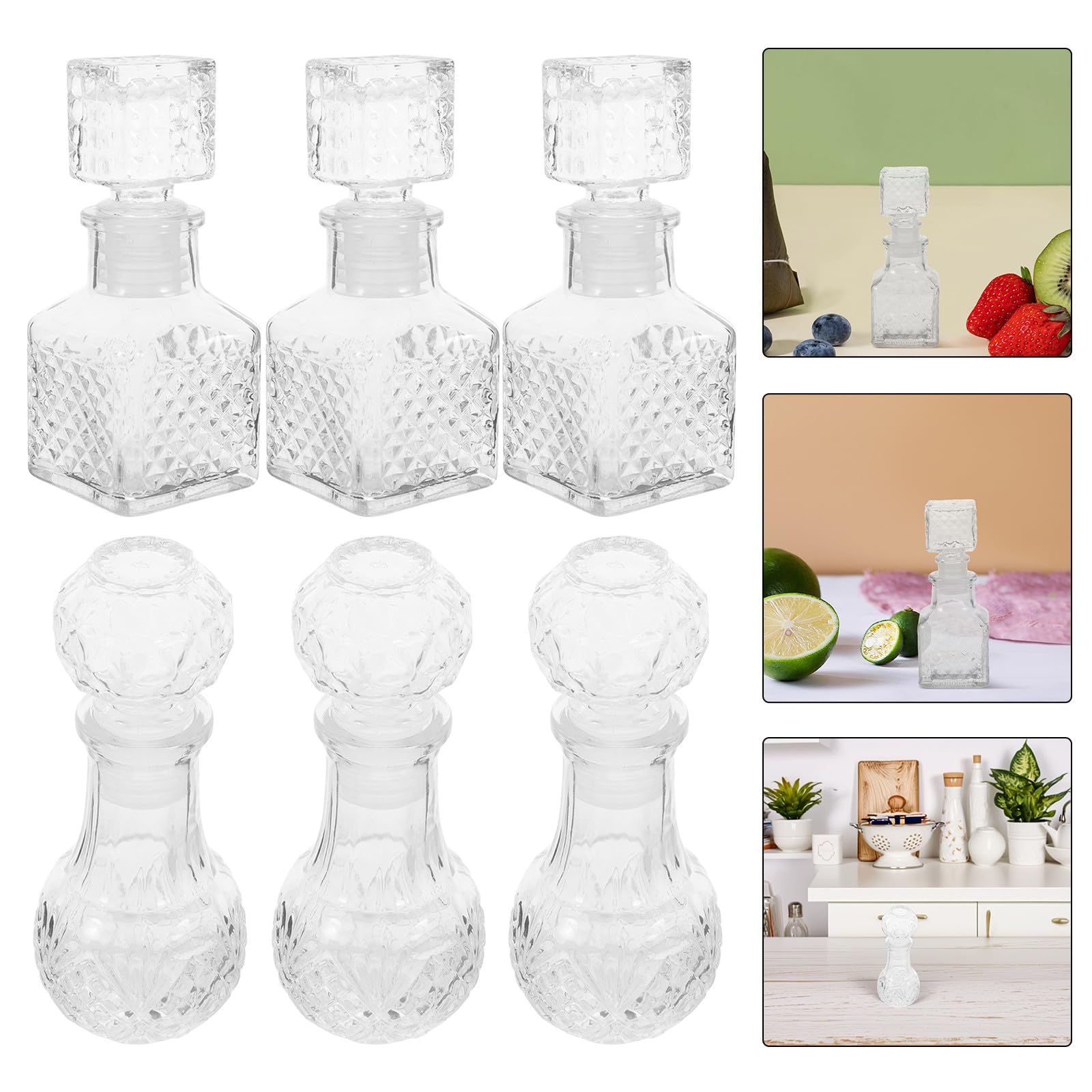 Set De Decantador De Vino Tinto 50 Ml De Cristal Tapa Para Dispensador De Licor, Aireador De Vino De Bebidas Alcohólicas