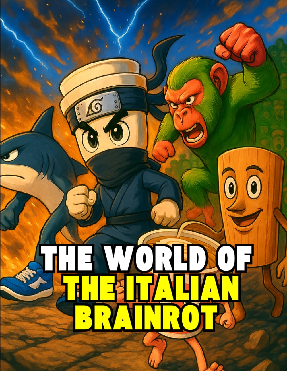 The world of the italian brainrot: A coloring book featuring the history, lore, and descriptions of the internet's most bizarre Brainrot characters