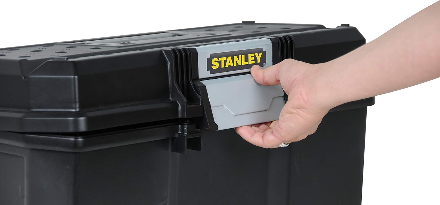 Stanley 1-97-510 Tool Box with Fast-Closing, Black, 61 cm