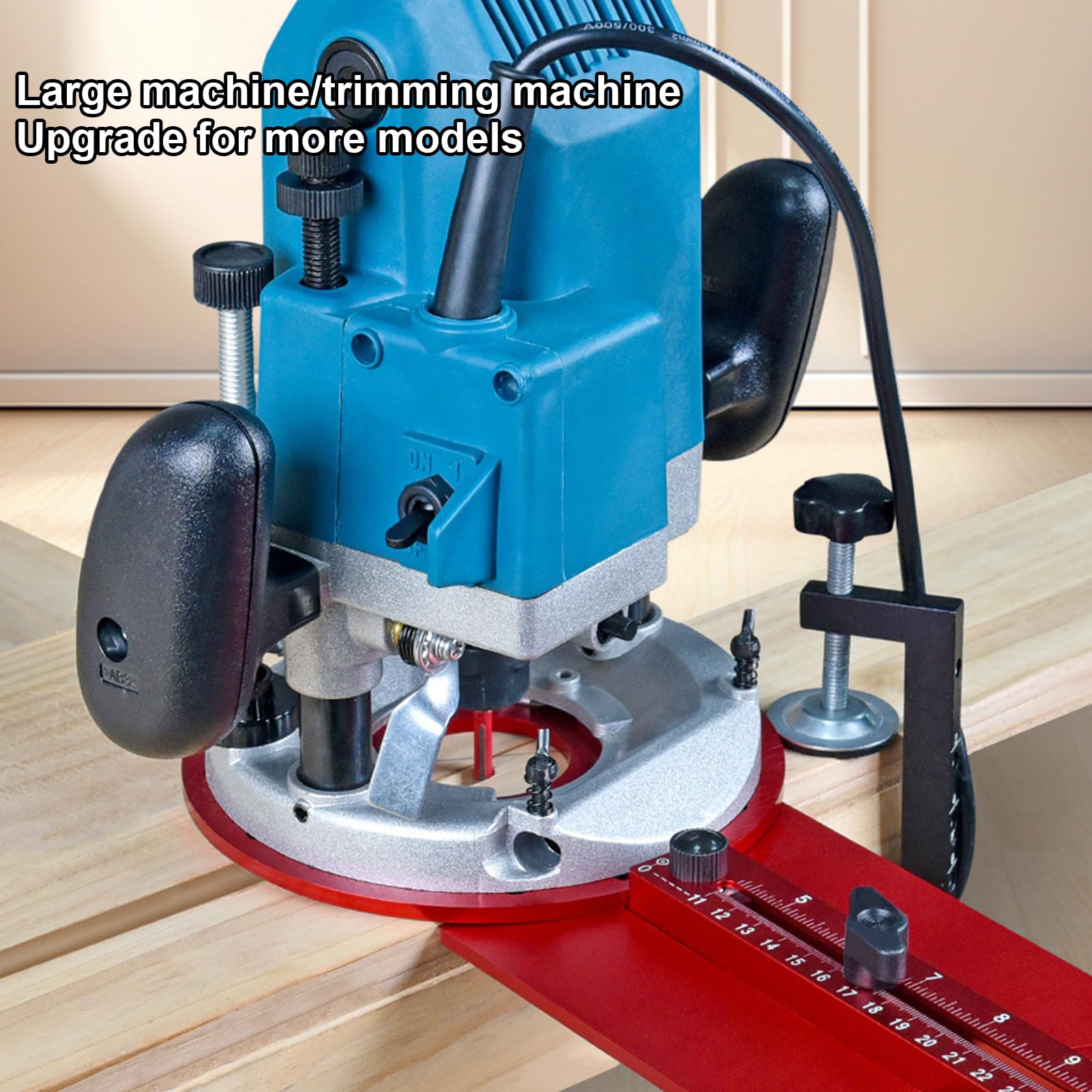 Famina del Router in Lega di Alluminio Aggiornato, 3 in 1 Jig di Falegnameria per MDF, Sottile Lavorazione del Legno, Gigo dell'hardware del Mobile, Schede Decorative con Prestazioni Stabili e