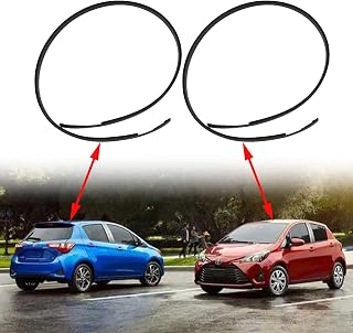 FZJDSD 7555152160 7555252140 Black Left & Right Roof Trim Molding Kit Compatible with Toyota Yaris Hatchback 2006-2016
