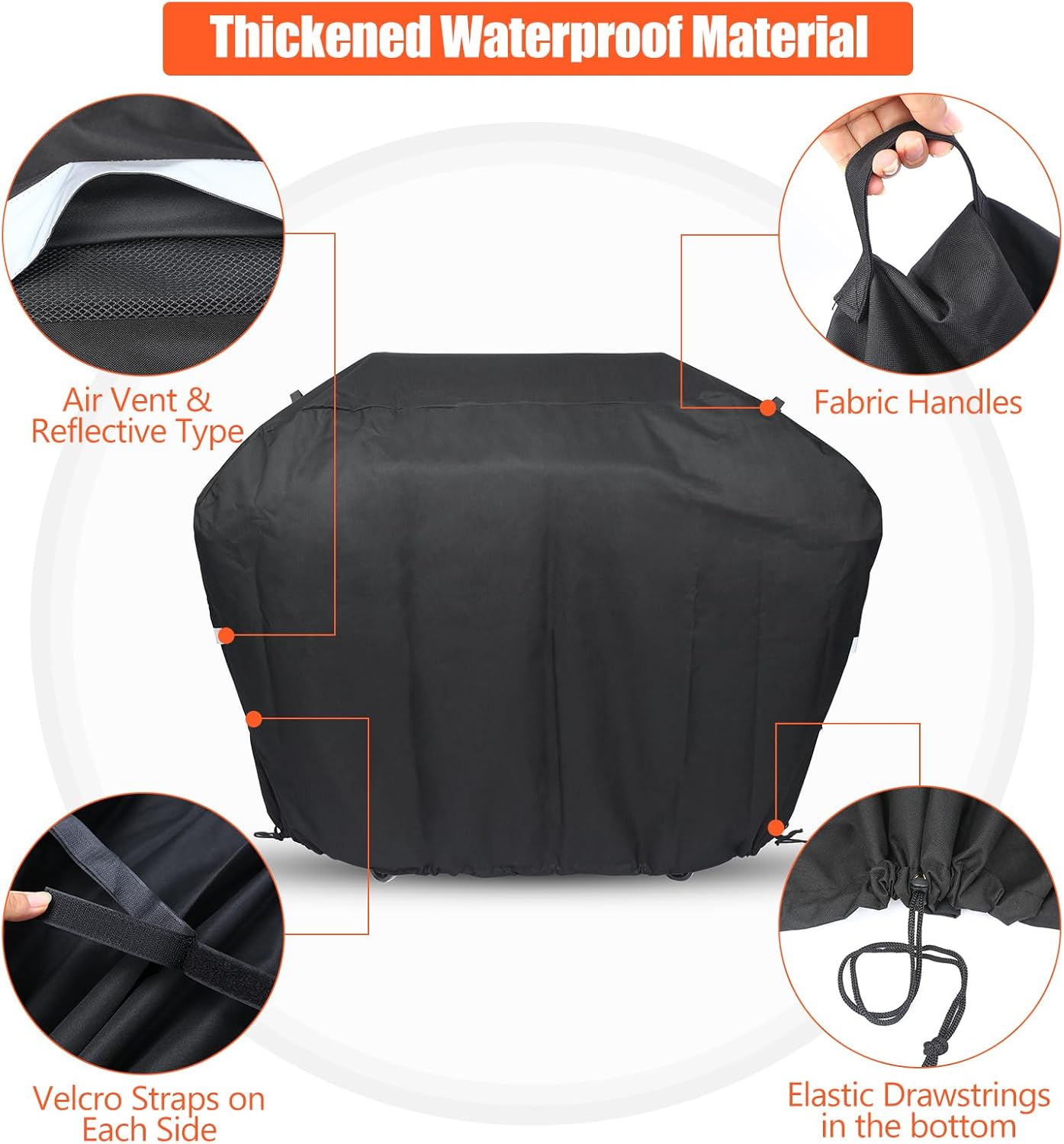 Genesis II Flavorizer Bars and Grates ＆Grill Cover for Weber Genesis II, Grill Parts for Weber Genesis II LX 300 Series, Genesis II E&S 310 315 320 325 340, Replacement Parts for Weber 66095 66032 775