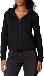 Amazon Essentials Womens French Terry Fleece Full-Zip Hoodie (Available in Plus Size)
