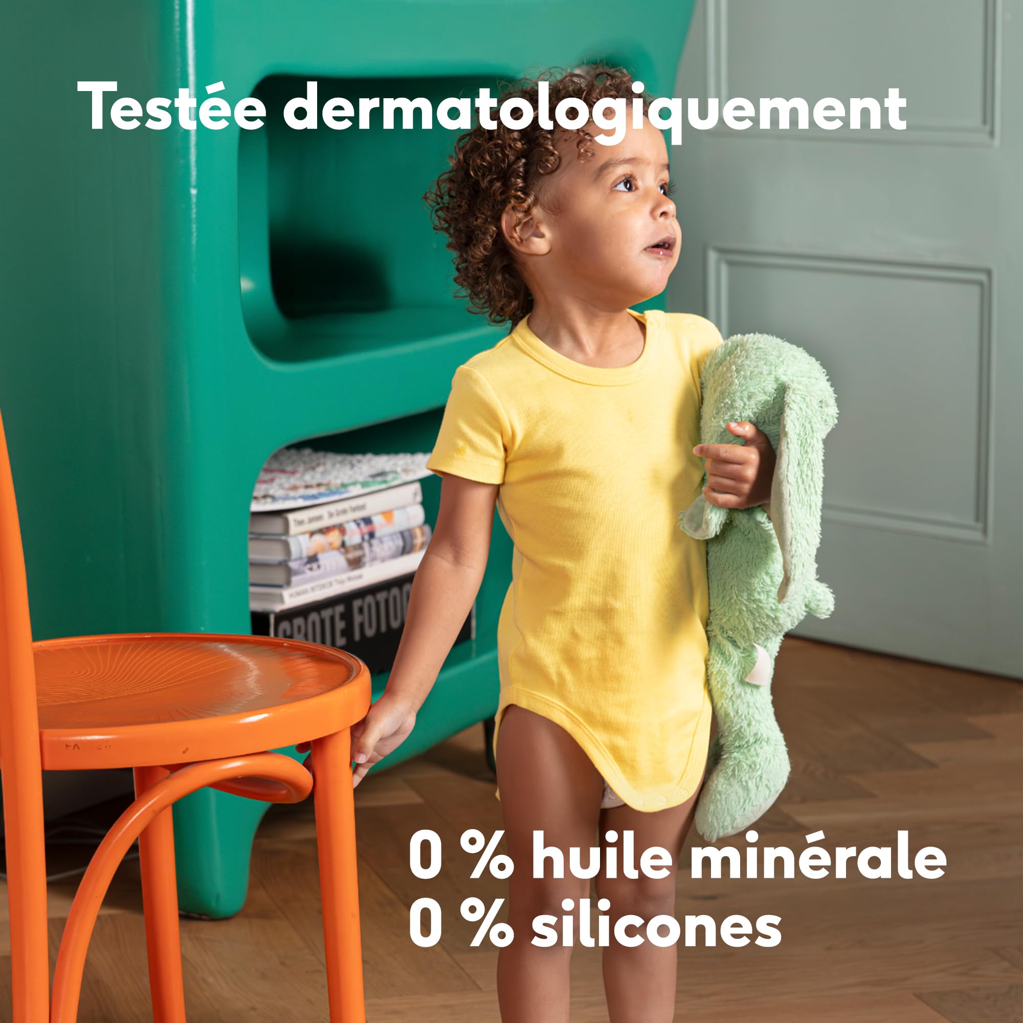 Naïf Spray Démêlant Facile Bébé & Enfant – Hydratant, aux ingrédients naturels, sans silicone, anti-frisottis, spray après-shampooing sans rinçage – 150 ml