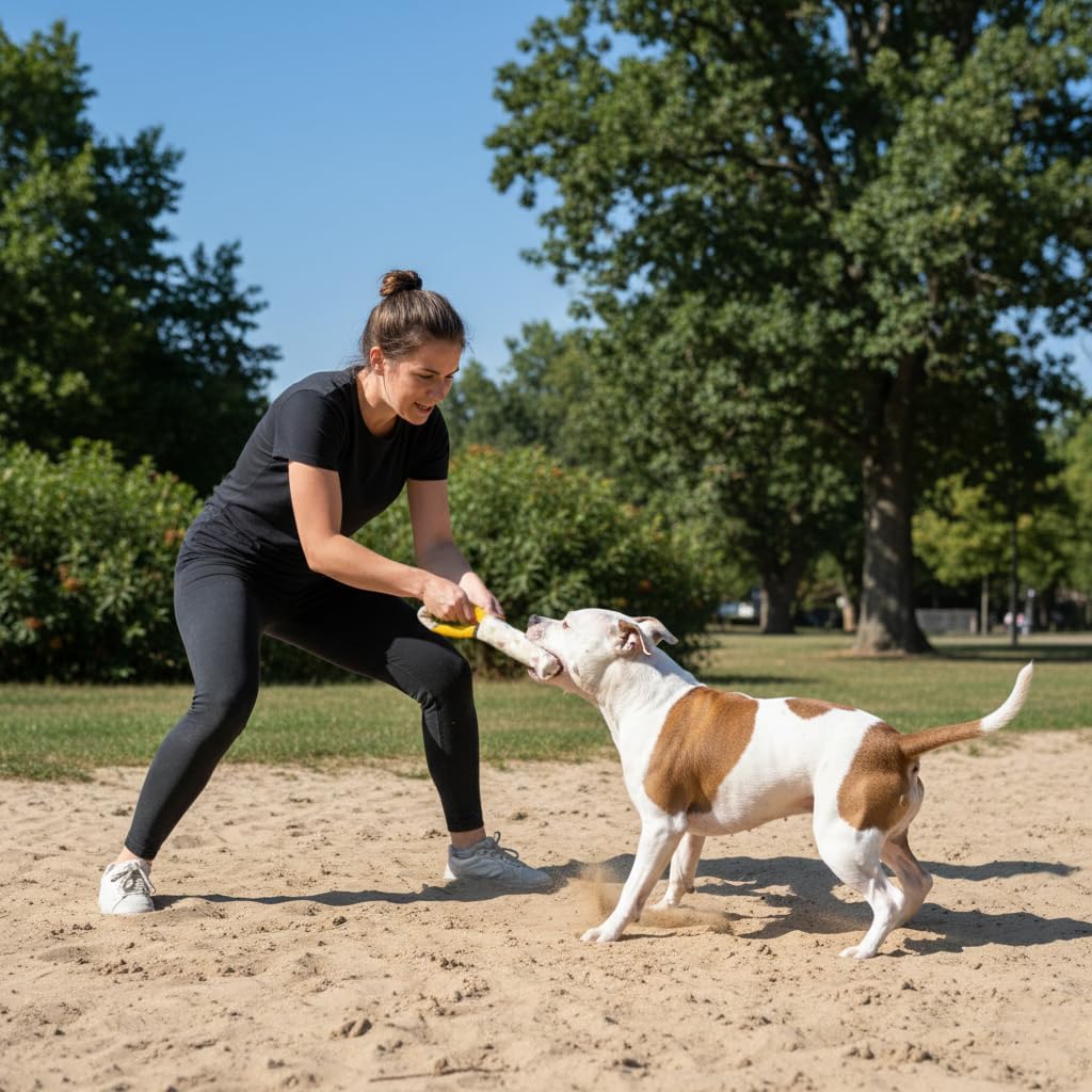 OllyDog Ultimate Dog Toy Bundle – Tug Toy, Floating Frisbees (11" & 9"), Rubber Ball & Rope Rugby – Durable, Eco-Friendly Dog Toys for Fetch, Water Play & Training