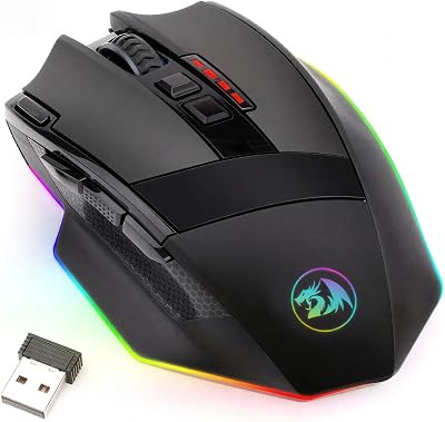 Redragon M801 Wireless Gaming Mouse, RGB Gaming Mouse with M - best mouse macro buttons