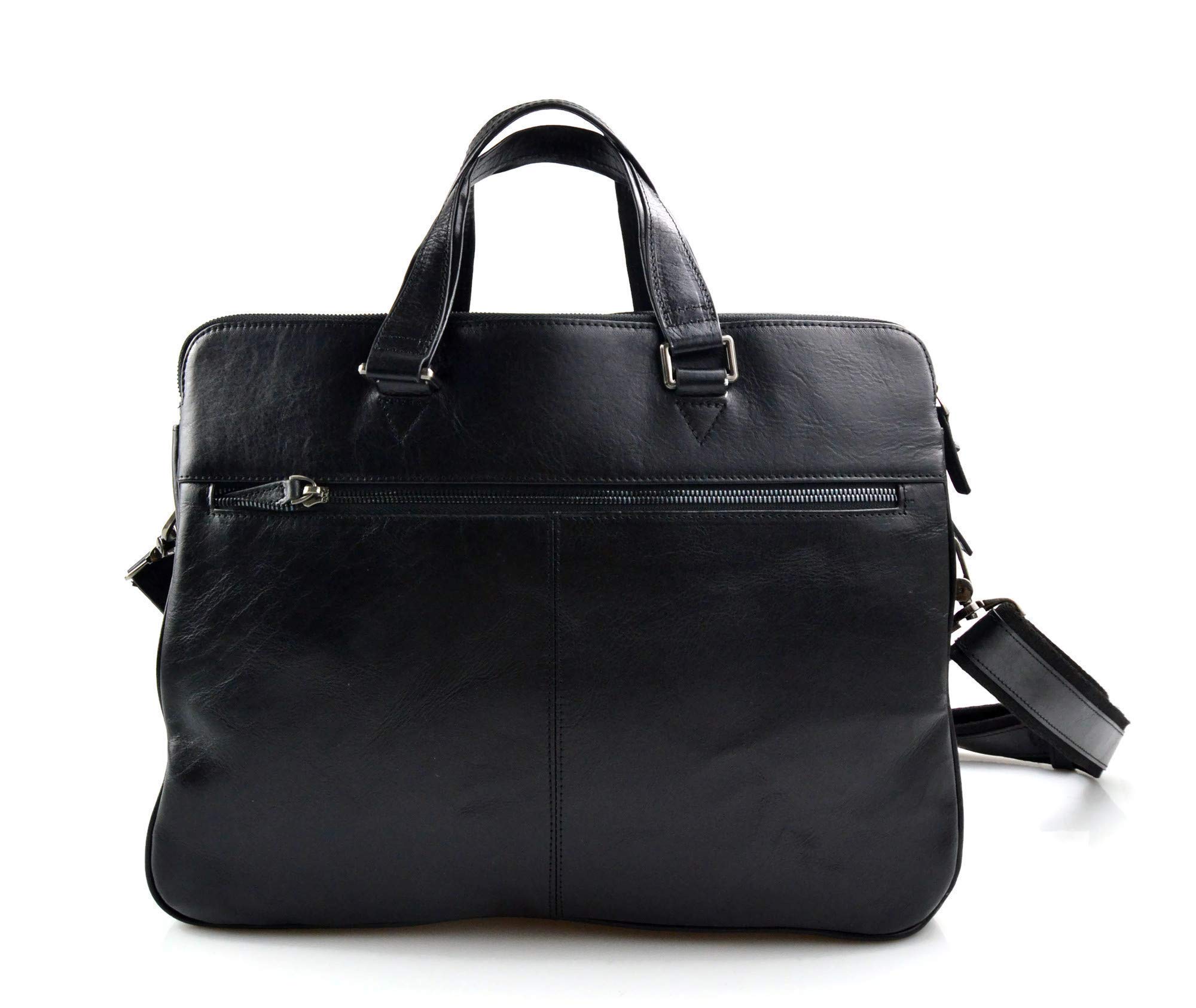 Tracolla pelle uomo donna borsa pelle porta tablet ipad cartella uomo donna postino messenger nero made in Italy professionale