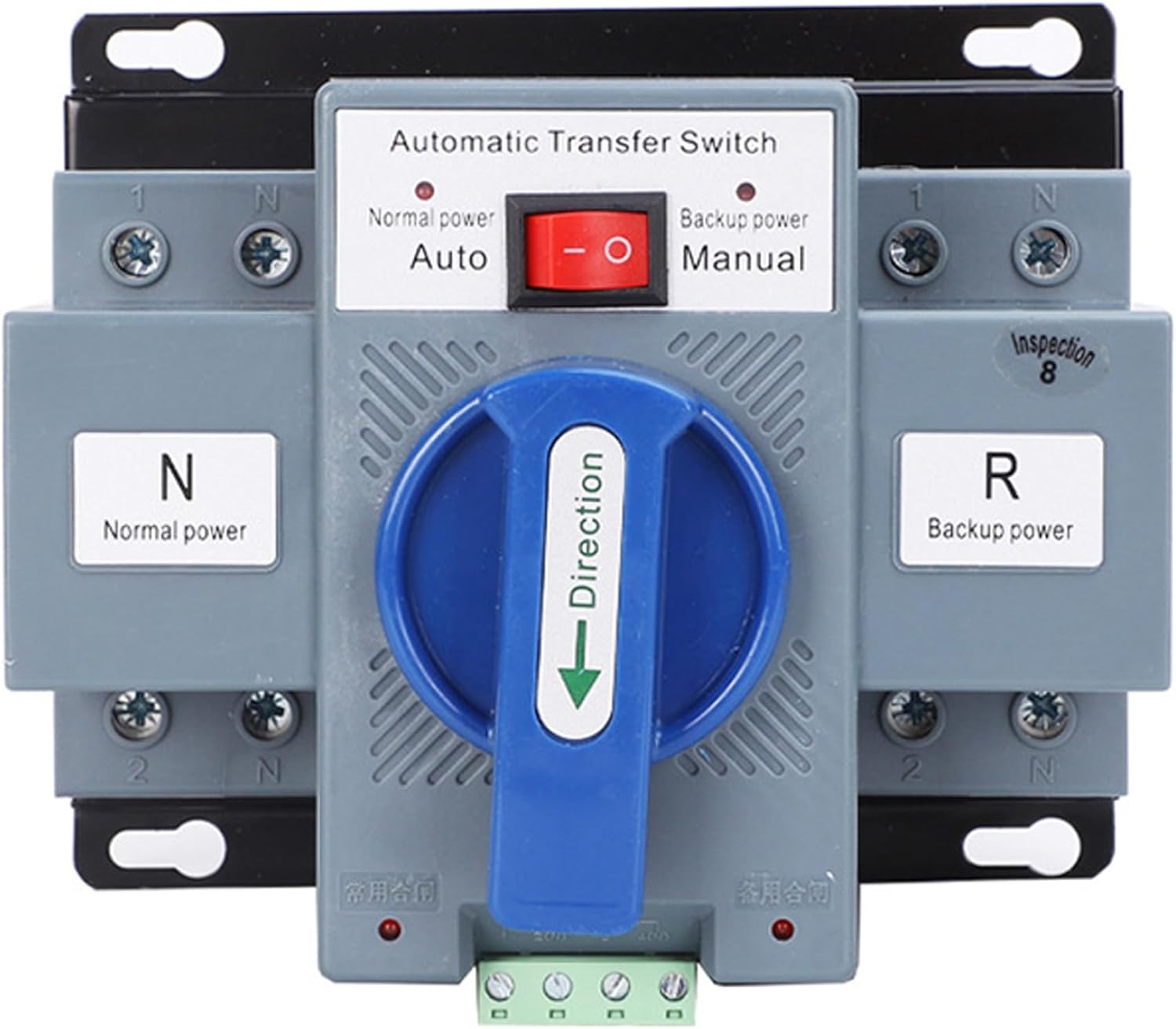 Automatic Transfer Switch, 110V Dual Power Generator Transfer Switch 50HZ/60HZ, Electronic Power Circuit Breaker for Home Generator