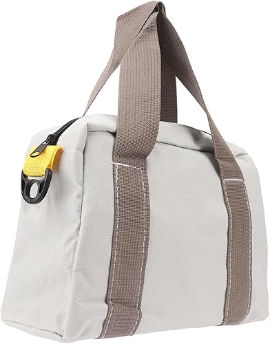 Bolsa de herramientas con almacenamiento de gran capacidad, lona resistente al desgaste, portátil y universal para electricistas, plomeros,