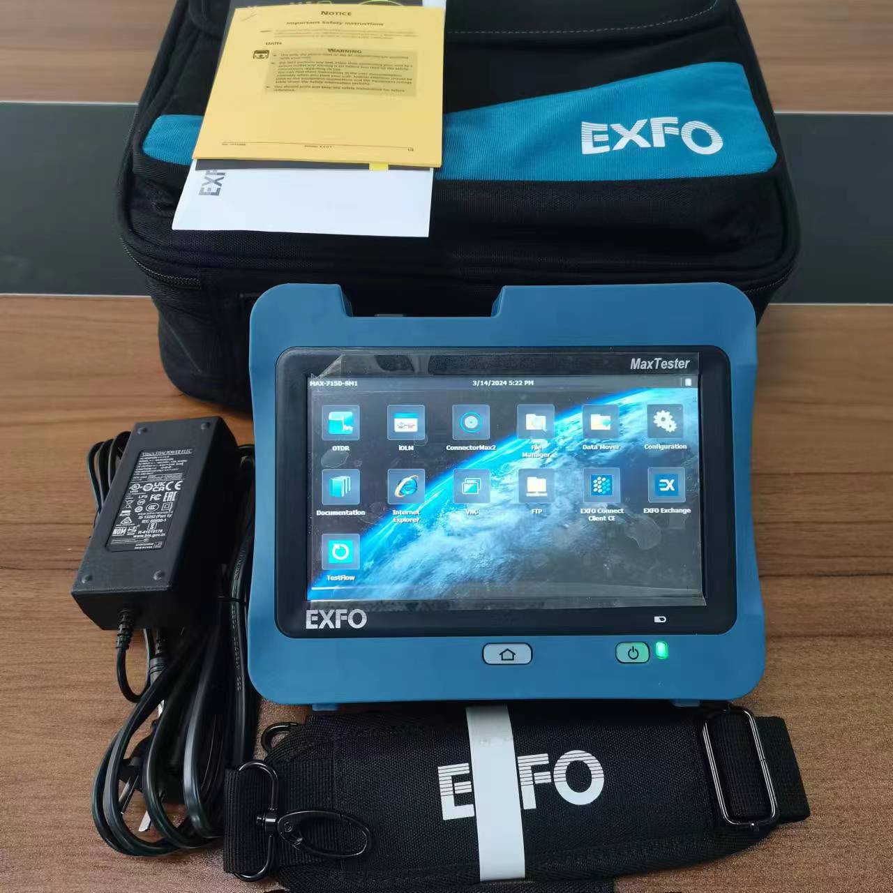 EXFO OTDR Max Tester Max-715D-M1,SM OTDR 1310/1550nm Wavelength 30/28dB Multi-Languages,Max-715b-M1 has Been Upgraded to The Latest Model Max-715D-M1, (Without iOLA)
