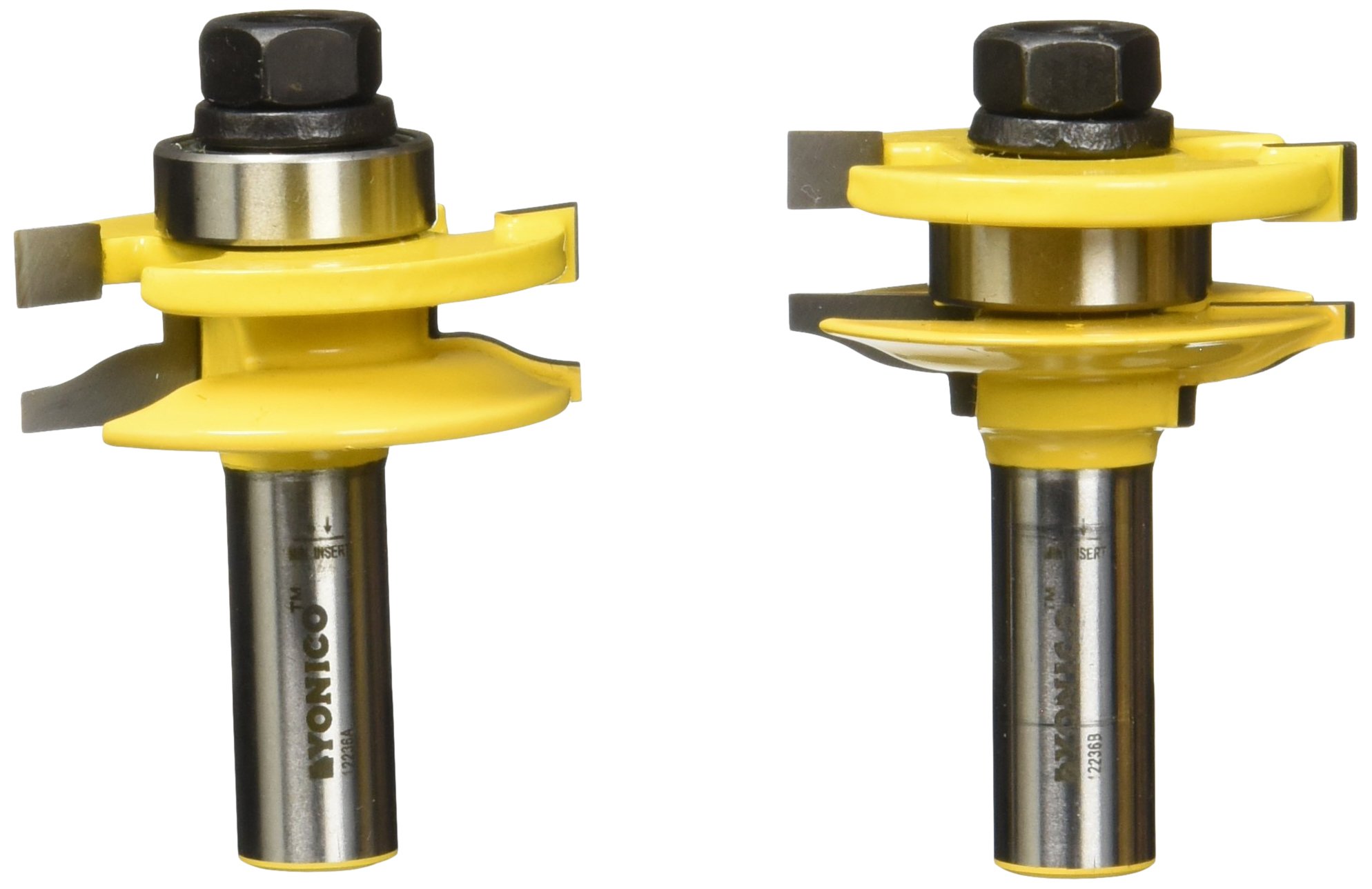Yonico 12236 rail and stile router bit set con abbinato 2 bit Large Ogee 1/5,1 cm Shank