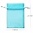 Akstore 100Pcs 2.8x3.6(7x9cm) Gift Bags Drawstring Organza Jewelry Pouches (Light Blue)