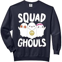 Ghost Shirt Ghouls Squad Funny Spooky Halloween Ghosts Comfort Colors Adult Sweatshirt