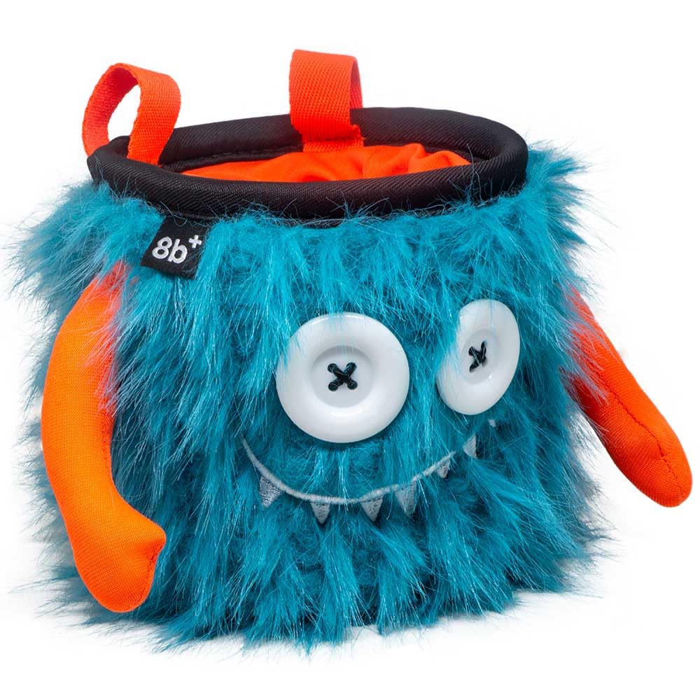8BPLUS - Borsa porta gesso per arrampicata, bouldering, cintura e confezione regalo inclusa; ampia apertura; porta spazzole, per mancini e destrimani