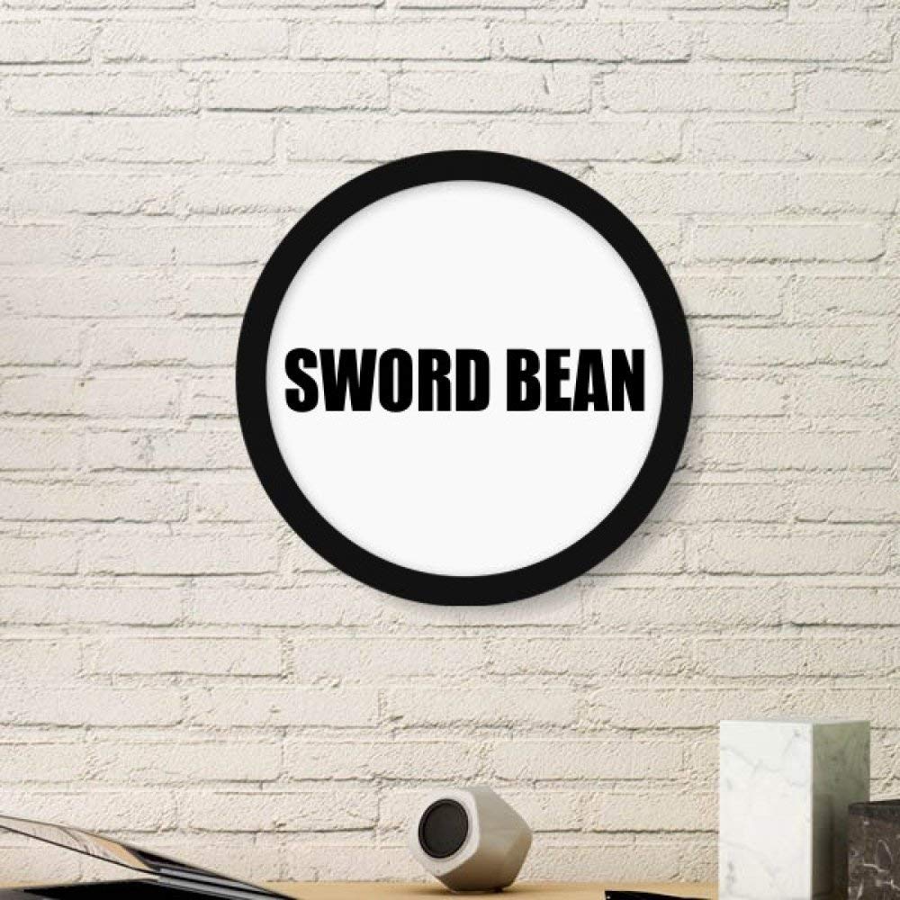 Cadre photo rond Épée Bean bois noir pour rompre la monotonie de vos murs tristes facilement