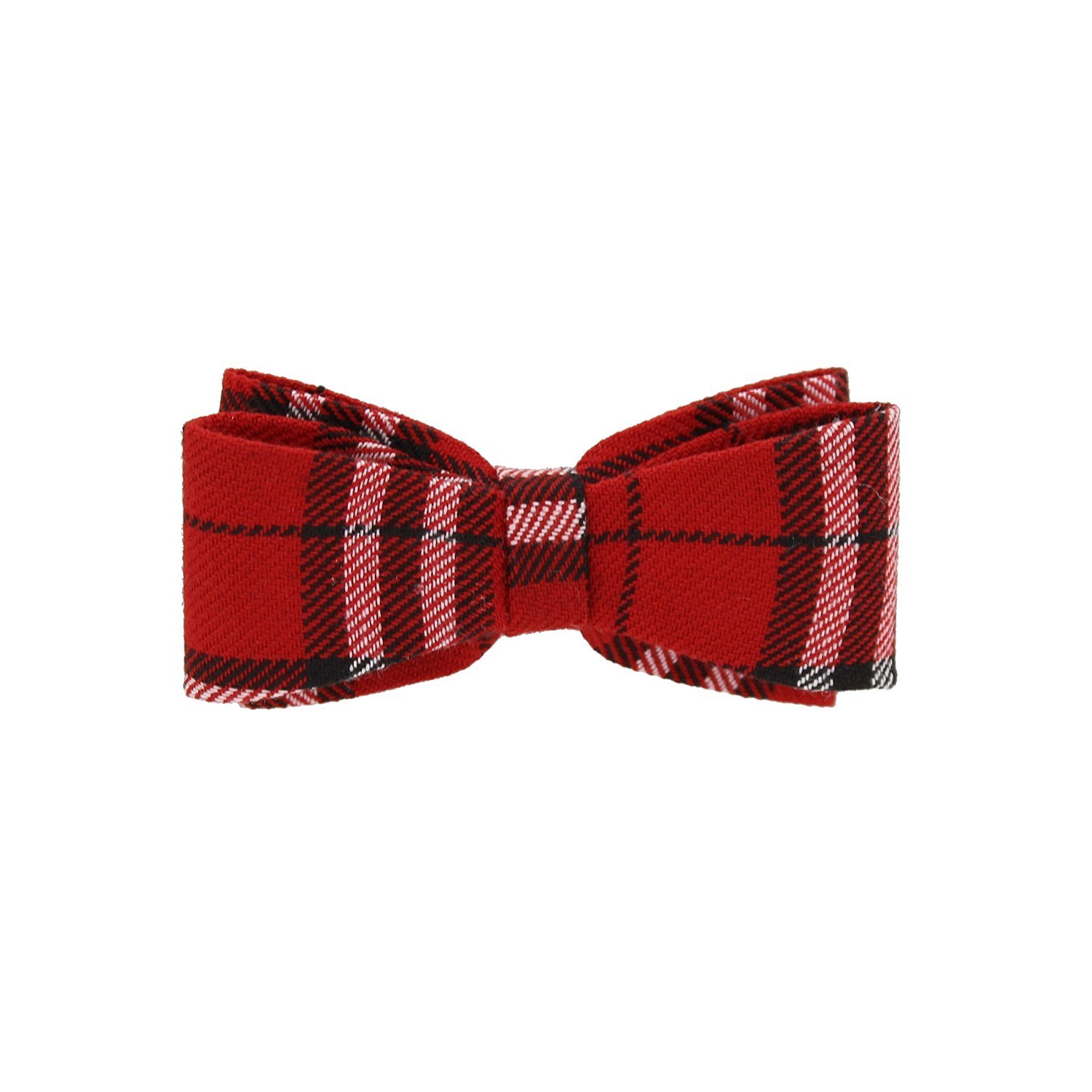 Zac's Alter Ego Red Tartan Double Bow On Barrette