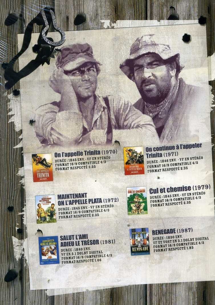 Terence Hill & Bud Spencer / On L'appelle Trinita + On Continue A L'appeler Trinita + Maintenant On L'appelle Plata + Cul Et Chemise + Renegade + Salut L'ami, Adieu Le Trésor / COFFRET 6 DVD