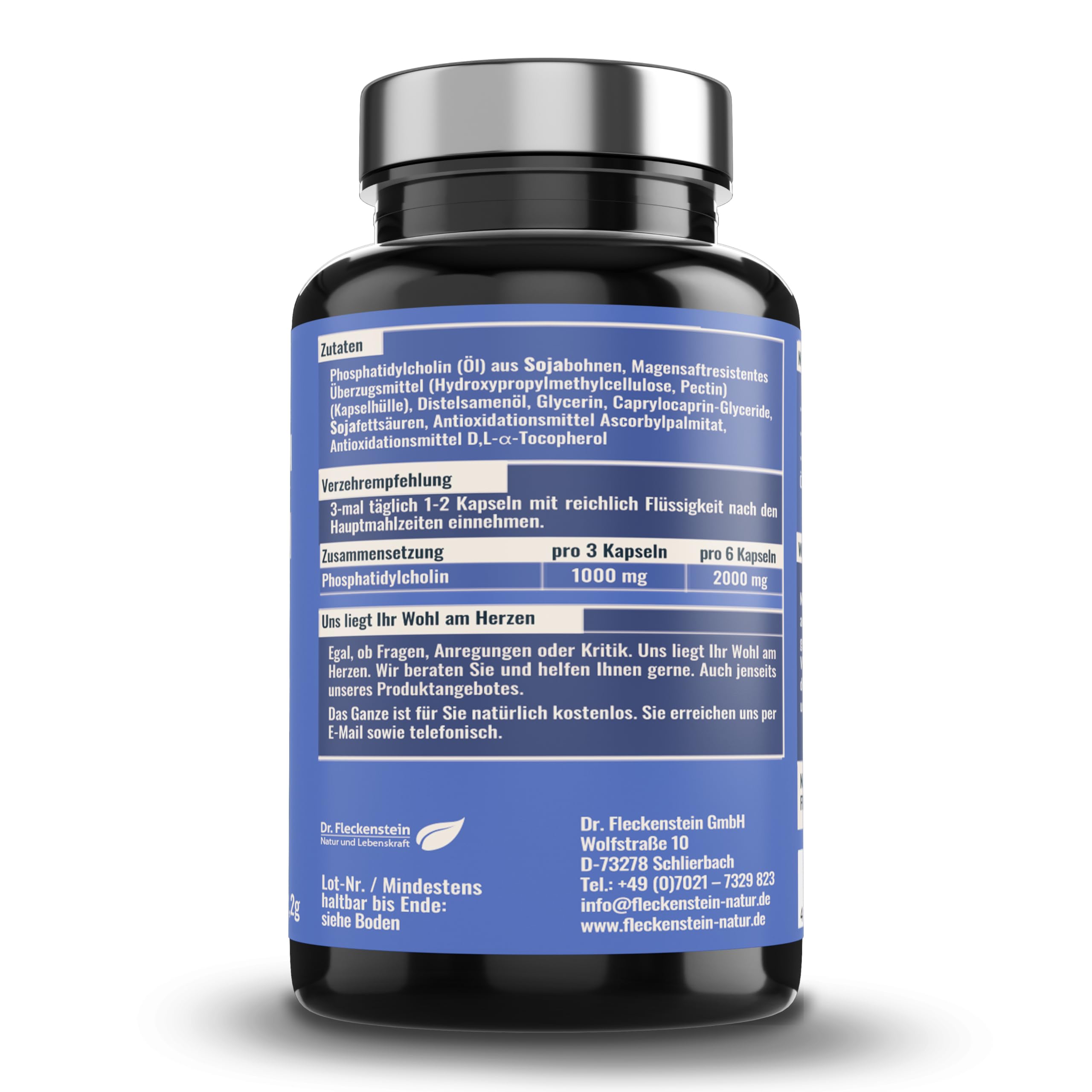 pcmedicus 2.0s liquid - Das vegane Nahrungsergänzungsmittel mit magensaftresistentem Lecithin, hochdosiert, 333mg Phosphatidylcholin pro Kapsel