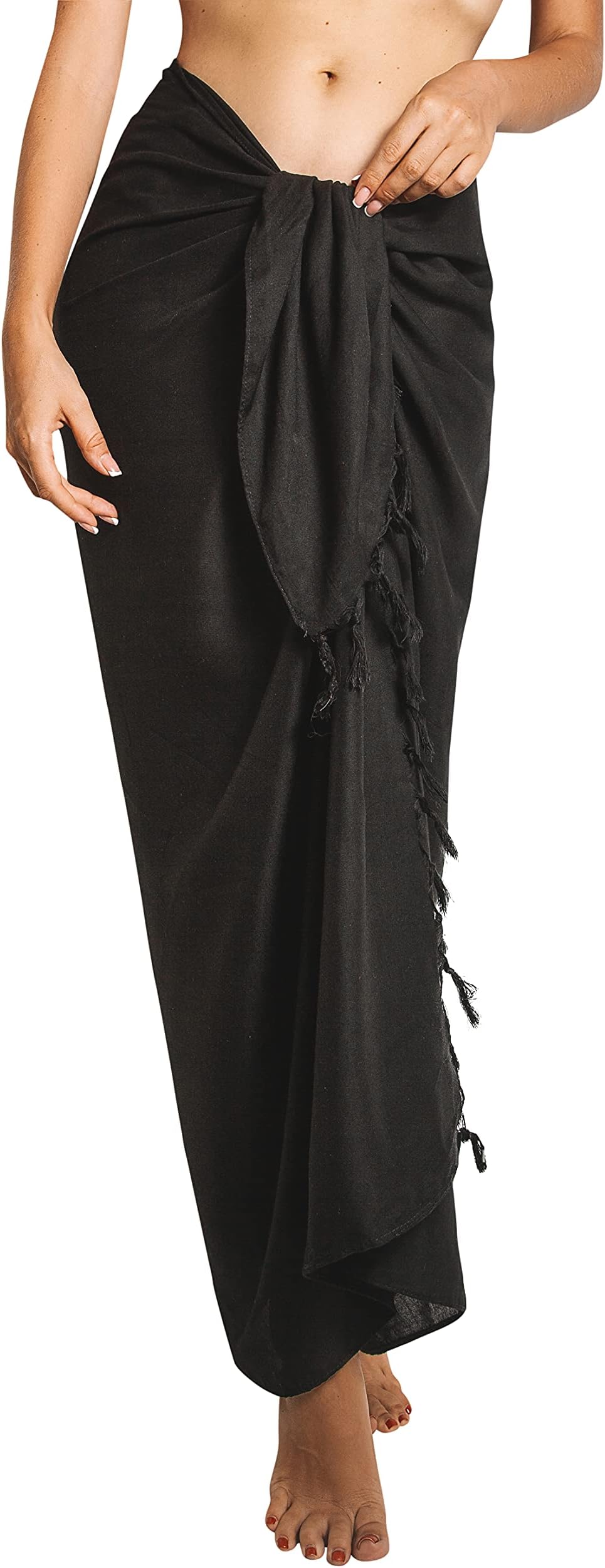 Women's Beach Pareo Sarong Sheer Swimsuit Cover Ups Bikini Long Wrap Skirt