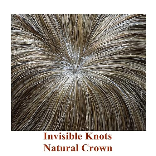 Miniatura 4 de Tupé para hombre completo de poliéster duradero inyectado PU natural línea capilar humana tupé para hombres, peluca para hombre, sistemas de