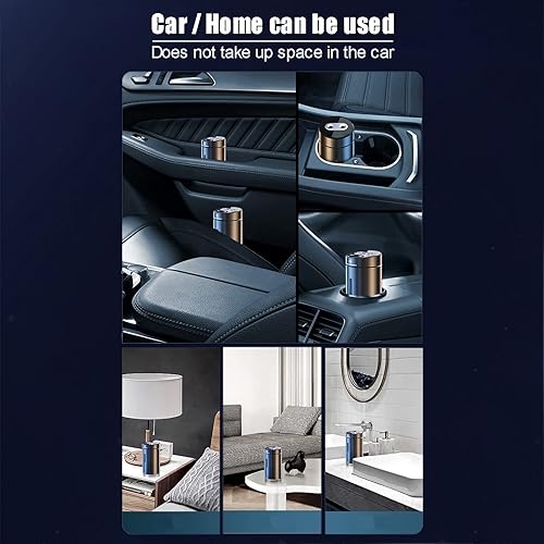 Miniatura 7 de Difusor de coche, difusor ultrasónico de doble agujero, encendido y apagado automático inteligente con 7 luces de ambiente de color, ambientadores