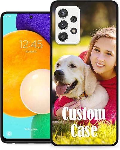 Funda de teléfono personalizada para Samsung Galaxy A52  Fundas personalizadas para teléfono con imagen, foto y nombre de texto personalizado,