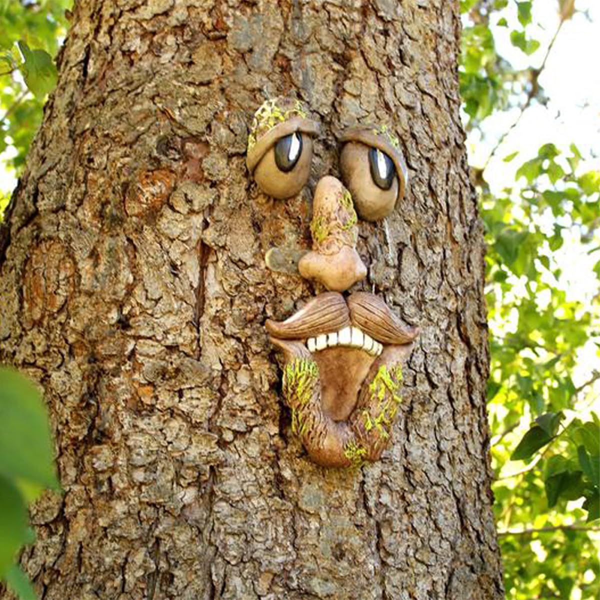 Muiltvoe Tree Trunk Decoration Outdoor Trunk Hanging Decoration Easter Garden Decoration for Garden Decor Yard Art