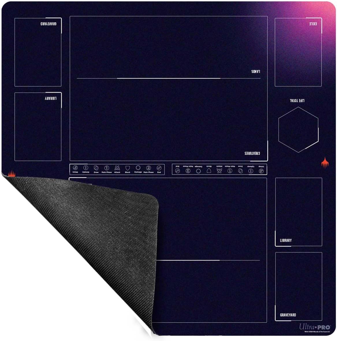Ultra PRO Foundations MTG Playmat - Learn to Play 2 Player Battlemat for Magic: The Gathering