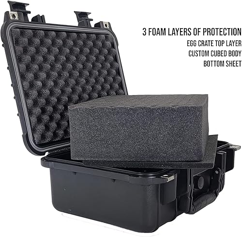 Miniatura 2 de Flying Camel TSA Approved Hard Gun Camera Electronics Case with Foam, Water and Shock Proof