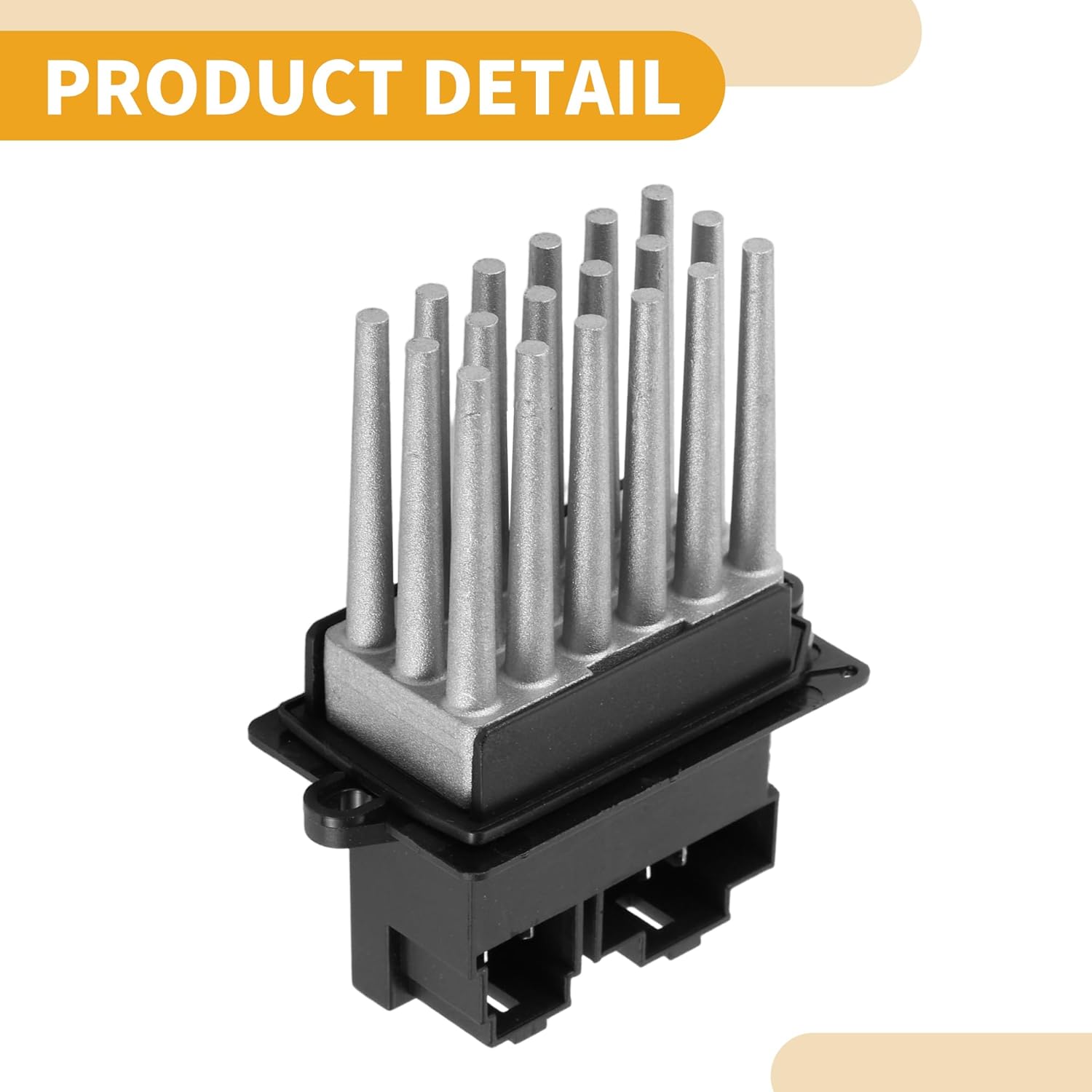 HVAC Blower Motor Resistor No.5012699AA Heater Blower Resistor for Jeep Grand Cherokee L6 4.0L 1999-2004 Metal ABS Black