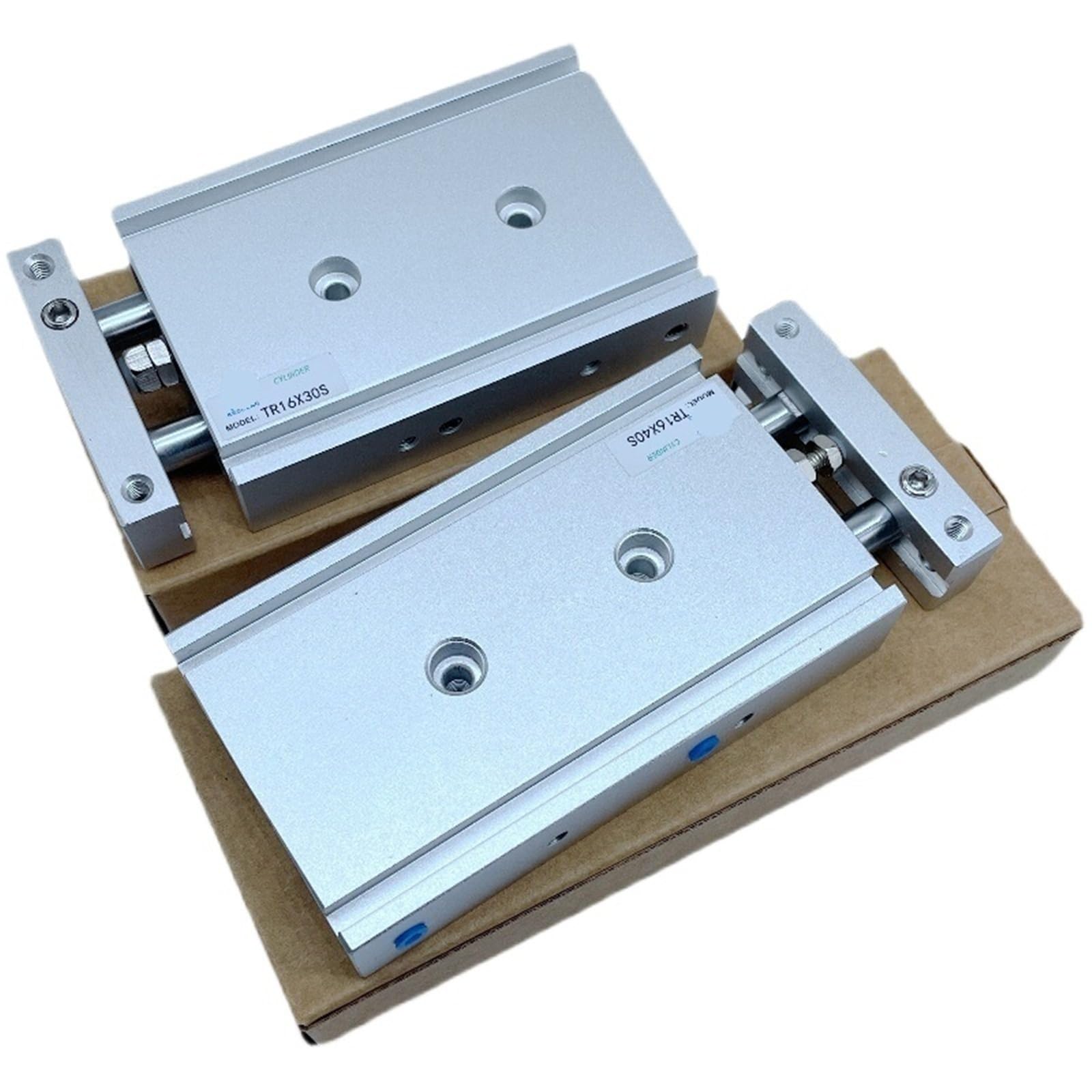 Vérin pneumatique double tige TR25X75S actionneur linéaire double effet