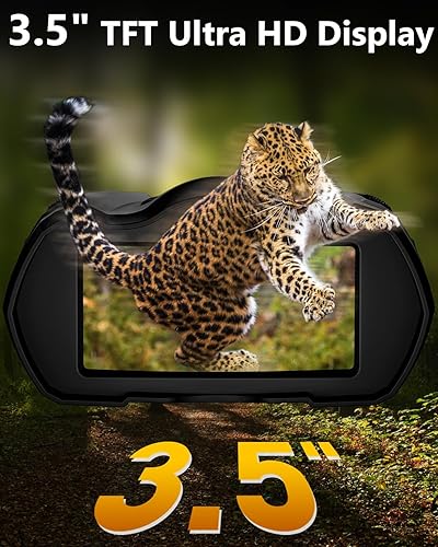 Miniatura 4 de Gafas de visión nocturna, prismáticos 4K con cámara, visión nocturna de 9 engranajes, zoom digital 10X, visión nocturna de batería de 4000 mAh,