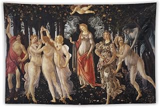 CALOWE KOLEVN Primavera by Sandro Botticelli Oil Painting Reproduction Tapestry Picture Print Wall Art Tapestry Painting Tapestries Artworks Gift Idea Room Aesthetic 40"x60"