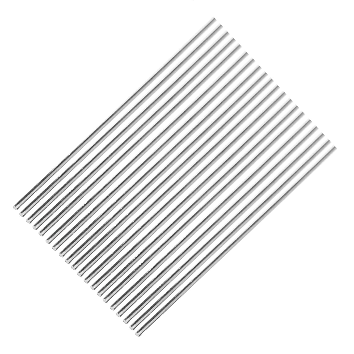 20Pcs 5mm x 406mm 304 Stainless Steel Round Rods | Metal Shaft, Smooth Rods for Industry, Metal Working Hobbies ＆ DIY Craft