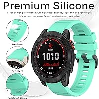 Vista 3 de Miimall Correa de silicona compatible con Garmin Fenix 7X, correa de reloj deportivo suave para mujeres y hombres, correa de repuesto flexible