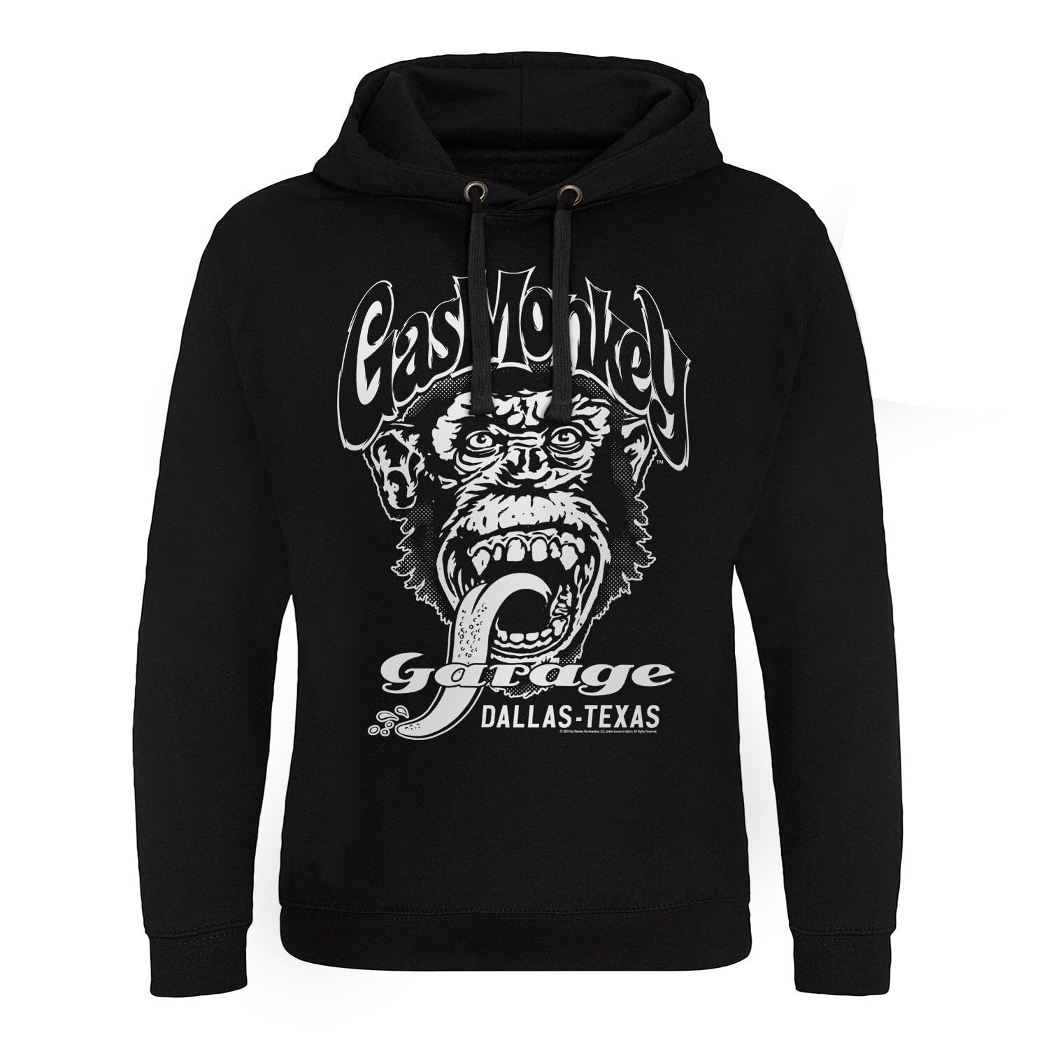 Gas Monkey Garage Unisex Black Officially Licensed Dallas, Texas Epic Hoodie (Black), XX-Large