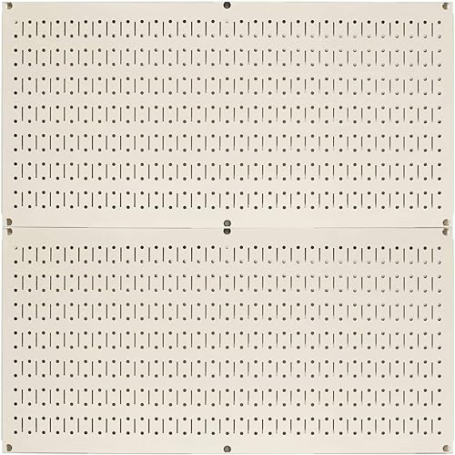 Tablero horizontal para herramientas de garaje para pared, dos tablas de 32 pulgadas de ancho x 16 pulgadas de alto, fáciles de instalar