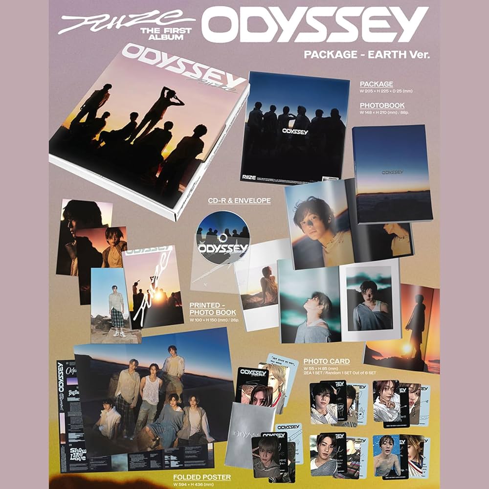 Amazon.com: RIIZE - The 1st Album [ODYSSEY] (PACKAGE - EARTH Ver