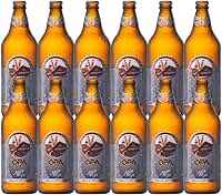 Pack 12 unidades Cerveja de Trigo Kristall Weizen teor 6% 600ml Opa Bier