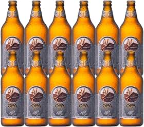 Pack 12 unidades Cerveja de Trigo Kristall Weizen teor 6% 600ml Opa Bier
