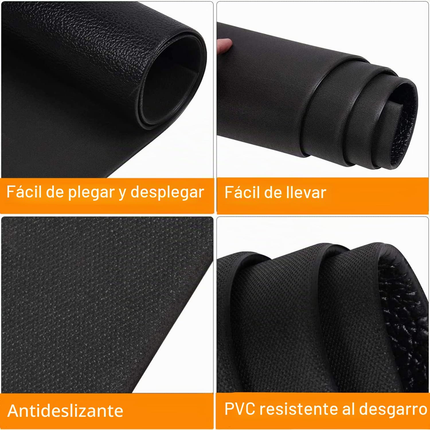 Esterilla de Ejercicio y Equipo de Fitness, Antideslizante, Alfombrilla Protectora de Piso para Cintas de Correr, Ciclismo, Rowers, Cross Trainers y Otros Equipos de Gimnasio, 180cm x 80 cm