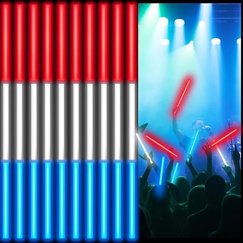 Lewtemi 30 barras brillantes grandes a granel, palos de luz jumbo de 14 pulgadas, palos de colores navideños que brillan en la oscuridad,