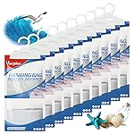 Vacplus Moisture Absorbers, Hanging Closet Dehumidifier Bags, Humidity Packs, Desiccant, Closet Dehumidifiers with Ocean Breeze Fragrance, 10 Pack, 9.8 OZ