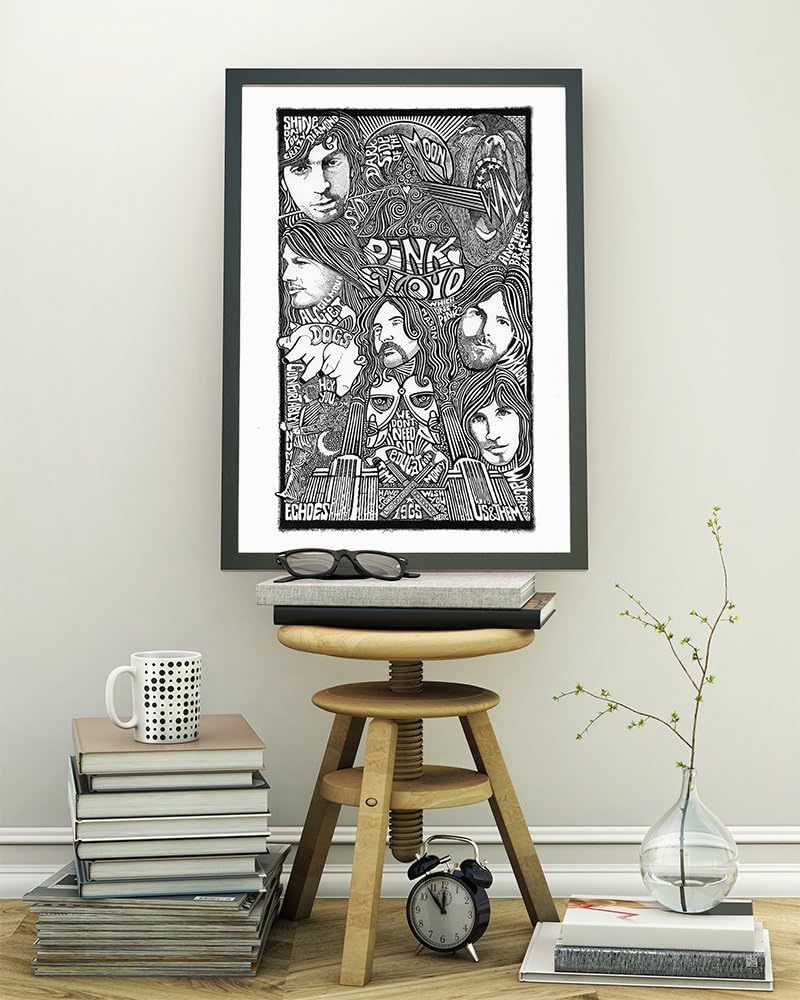 Pink Floyd - Letterpress Posterography Art Print