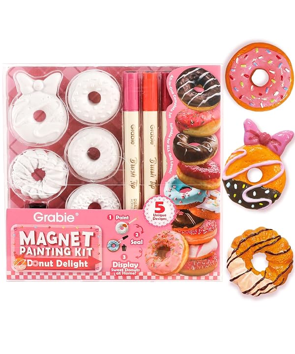 Grabie Magnet Painting Kit, DIY Fridge Magnets, Donut Delight by Grabie - Used condition - US$18.99