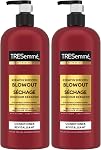 Shampoing TRESemmé Keratin Smooth Blowout pour un contrôle des frisottis et des mèches volantes jusqu'à 72H* 828 ml