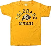 Vista 71 de Wes and Willy Camiseta de algodón orgánico de manga corta para niños de la NCAA