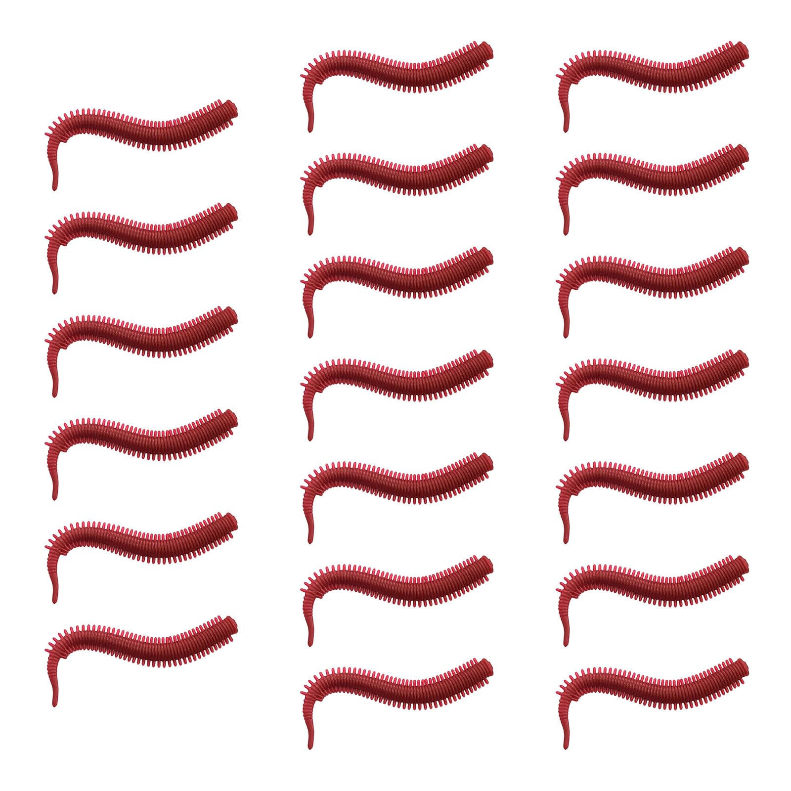 XuQiZZpp 20Pcs Soft Lure Swimbaits Fishing Tackle Accessory Fishing 7.5cm Artificial Sandworms